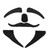 Fake Mustaches Set Novelty Cosplay Costume Eyebrows Supplies for Halloween Performance