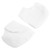 1 Pair Heel Protectors Breathable Moisturizing Gel Heel Protective Sleeve Pads Foot CareWhite