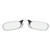 Reading Eyeglasses Blue Light Blocking Nose Clip Armless Glasses for Unisex Elderly(+100 Black)
