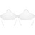 2pcs Transparent Face Guard Ear Hook Dustproof Clear Lens Face Cover for Adult Children