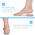 2 Pairs Gel Heel Lifting Insoles Cushion Foot Protector Shoe Pad Foot Care Tool Large Size