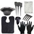 9Pcs Hair Dye Coloring Kit Hair Tinting Bowl Dye Brush Ear Cover Gloves Hair Coloring Cape For Salon and Home Use