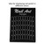 50Pcs Nail Art False Tips Chart Display Board Palette Nailtips Polish Gel Color Card (Black)
