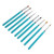 9Pcs Nail Art Brush Set Nylon Hair Nail Design Brushes with Transparent Blue Metal Rod for DIY Nail Art Designs
