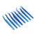 8pcs Eyelash Tweezers Stainless Steel Fine Tip Ergonomic Blue Titanium Eyelash Extension Tweezers Set for Professional