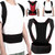 Unisex Adjustable Posture Corrector Brace Hunchback Correction Belt Back Spine Support2XL Red