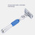 Man Shaving Razor Classic Double Edge Razor and Base Safety Shave (Blue Razor)