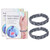 2PCS Magnetic Bracelets Pure Copper Relieve Dizziness Improve Circulation Liver Health Care Strength Magnetic Bangle