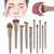10Pcs Champagne Gold Makeup Brushes Set Foundation Eyeshadow Eyebrow Blush Brush Beauty Tools