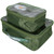 2pcs Makeup Storage Bag PVC Transparent Toiletry Travel Cosmetic Bag Portable Makeup CaseGreen