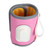 Baby Milk Warmer Temperature Control Real Time Display Portable Baby Milk Heat Keeper Warmer for Home Outdoor Pink