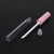 10pcs Refillable Lip Gloss Bottle DIY Empty Lip Balm Tube Container Makeup Tool Accessory (2.5ml/pc)Pink Lid (Transparent Bottle Body)