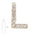 Capital Letter Hip Hop Tooth Removable Teeth Brace Decoration Teeth Accessory for Costume PartyL Gold