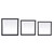 3pcs Fake Nails Display Organizer Case Transparent Film Oxidation Resistance Jewelry Storage Box Black