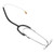 Hearing Aid Stethoscope Professional High Conductivity Low Loss Rate Binaural Stethoscope for Testing Headphone Black