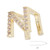 Capital Letter Shaped Hip Hop Tooth Halloween Hip Hop Decoration Teeth Brace AccessoryN Gold