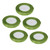 5PCS Satin Ribbon 1cm Wide 22m Long Wedding Decoration for Packaging Cake Baking Candy BoxGreen