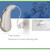 1PCS Mini Rechargeable BTE Ear Back Type Hearing Device Low Power Consumption Sound Amplifier