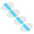 10pcs Ear Stickers Silicone Gel Safe Waterproof Easy Wearing Large Area Coverage Ear Covers for Shower