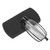 Stainless Steel Folding Reading Glasses Elderly Portable Presbyopic Glasses with Storage Box(+250 Square Frame Black)
