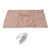Heated Warm Shawl 3 Gears Temperature Timing Function Plush Warming Blanket for Office Home Brown