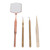 Eyelash Art Tool Kit Stainless Steel Rotatable Inspection Mirror Extension Tweezers Pickup Sticks Rose Gold
