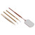 Eyelash Art Tool Kit Stainless Steel Rotatable Inspection Mirror Extension Tweezers Pickup Sticks Rose Gold