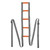 Bed Ladder Assist with Handle Bed Rope Ladder Helper Pull Up Assist Sitting Up Helper Strap Orange Grey