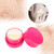 Vintage Rose Empty Makeup Loose Powder Dispenser Box Cosmetic Case with Powder Puff Rose Red