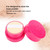 Vintage Rose Empty Makeup Loose Powder Dispenser Box Cosmetic Case with Powder Puff Rose Red