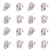 40pcs Dental Orthodontics Buccal Tube 2nd Molar Bondable MBT 0.022inch Easy Activation Bondable Buccal Tube
