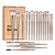 20pcs Makeup Brush Kit Coffee Brown Soft Skin Friendly Delicate Makeup Brush Full Set Beauty Tools