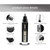 Multi-function Electric Nose Hair Trimmer Mini Razor Nose Hair 4 in 1 Temples Eyebrow Trimming Set Black