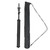Adjustable Matte Thin Tube Hair Wig Stand Model Head Tripod Black for Hairdressing Training