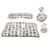 4pcs Wormwood Eye Area Massage Hot Compress Ball Reusable Body Relax Shoulder Waist Hot Compress Bag Set