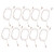 10Pcs 2pin Hearing Aid Cable High Temperature Resistance PVC Reliable Stable 75cm Length Aid Receiver Wire Cable
