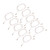 10Pcs 2pin Hearing Aid Cable High Temperature Resistance PVC Reliable Stable 75cm Length Aid Receiver Wire Cable