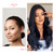 Pretfy 75cm Long Curling Hair Wigs Sexy Wavy Black Hair Wig Heat Resistant Synthetic for Women Cosplay Party Daily Use