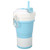 Collapsible Coffee Cups Portable Silicone Collapsible Drinking Water Cup for Outdoor Hiking Travel 750MLWhite Blue