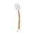 Lotion Applicator EVA Wooden Handle 4 Replaceable Pads Shower Brush for Back Feet