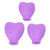 3pcs Makeup Brush Covers Reusable Silicone Dustproof Brush Protector Guards for Travel Home Girls Purple