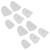 10pcs Guitar Fingertip Protectors Anti Slip Silicone Guitar Finger Guards for Stringed Instruments