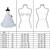 Elegant White Wedding Dress Model D Size 46