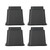 4Pcs/set 5" Furniture Raisers Adjustable Bed Chair Riser Wide Feet Lift Stands