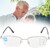 Metal Multifocal Fatigue Relief Reading Glasses Anti Blue Rays Presbyopic Glasses150 Silver