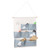 7 Pockets Cute Cartoon Pattern Wall Hanging Bag Cosmetic Makeup Brush Storage OrganizerBlue Bear