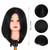 Pretfy 28cm Short Black Hair Wigs Sexy Straight Hair Wig Heat Resistant Synthetic for Women Cosplay Party Daily Use
