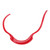 Beard Guide Template Stencil Symmetric Curve Mustache Sideburns Facial Hair Grooming Shaping Tool Red