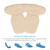 Heel Pads Grips Liners Back Heel Cushion Insoles for High Heels Blisters, 2 Pairs Fashion