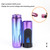 Wireless Rotary Tattoo Machine 10000RPM OLED Screen Tattoo Cartridges Battery Pen with 2 Battery Blue Purple